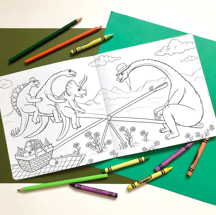 The Dinosaurs - A Jurassic Adventure (Colouring Book)