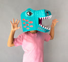3D Cardboard Mask Craft - Rex